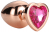 Dream Toys Gleaming Love Rose Gold Plug diamant hjärtformad anal plugg metall stål söt lyxig snygg