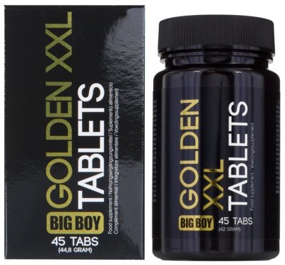 Cobeco Big Boy Golden XXL Tablets 45pcs tabletter för män killar göra kuken penisen hårdare större hålla längre