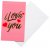 I Love You alla hjärtans dag valentines kärleks vykort stort litet mindre större