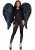 Leg Avenue Deluxe Feather Wings vackra stora fina svarta vita ängel cosplay kostym dräkt vingar