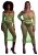 Ouch! Glow in the Dark Two Piece with Off-Shoulder Long Sleeve Crop Top and Long Skirt Neon Green snygg sexig stretchig bekväm t