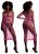Ouch! Glow in the Dark Two Piece with Off-Shoulder Long Sleeve Crop Top and Long Skirt Neon Pink snygg sexig stretchig bekväm tv