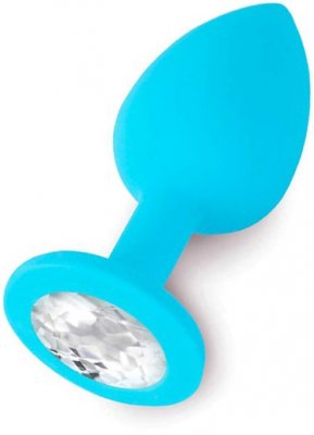 Dolce Piccante Diamond Silicone Buttplug liten mindre söt lyxig silikon anal anus plugg med diamant för nybörjare