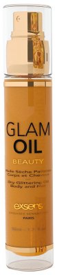 Exsens Glam Oil 50ml lyxig glittrig vacker skimrande kropps hud hår hair body olja