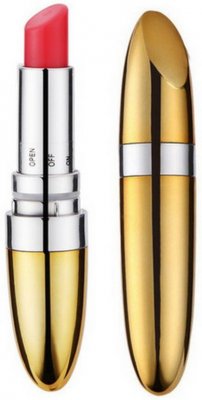 Gold Lipstick Vibe billig klitoris läppstift liten diskret snygg vibrator