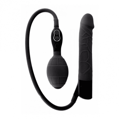 Seven Creations Inflatable Vibrator uppblåsbar dildo löskuk vibrator svart