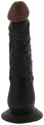 NMC Dolie realistisk sugkopp dildo löskuk ådrig hård svart mörk hudfärg