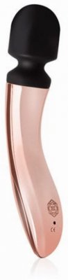 Rosy Gold Nouveau Curve Massager liten lyxig snygg exklusiv wand klitoris uppladdningsbar vibrator