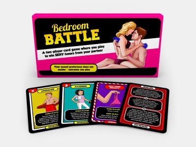 Tingletouch Bedroom Battle erotiskt förföriskt romantiskt roligt sexigt kort spel för vuxna öka lusten tända gnistan