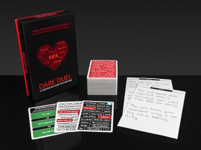 Tingletouch Dare Duel erotiskt förföriskt romantiskt roligt sexigt kort spel för vuxna öka lusten tända gnistan