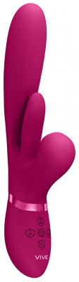 Vive Kura unik uppladdningsbar vattentät trippel stimulator rabbit g-punkt klitoris vibrator