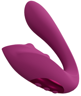 Vive Yuki uppladdningsbar vattentät kraftfull stark g-punkt klitoris dual duo dubbel vibrator