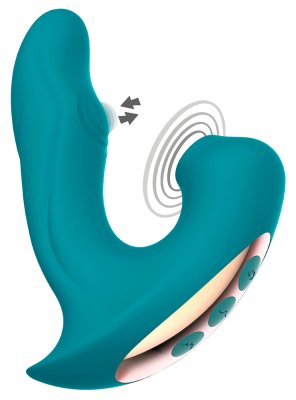 XOCOON Eternal Love Pulse Vibrator with Clitoral Stimulator uppladdningsbar vattentät säker duo klitoris g-punkt lufttryck vakuu